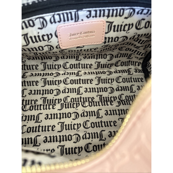 Juicy Couture Pink Diamond String Of Pearls Satchel Handbag - Picture 8 of 8